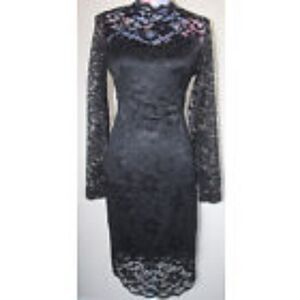 Stanzino Black Lace Cocktail Dress sz. L NWT